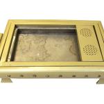 منقل دلة حديد لون ذهبي - Iron dallah grill, golden color