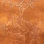 لوحة قلم وشجرة ومحارب نحاسي - Pen, Tree and Brass Warrior