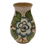 فازا فسيفساء وردة فيروزي - Turquoise rose mosaic vase